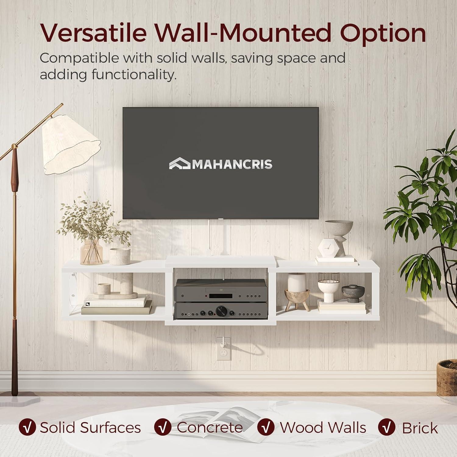 How We Enhanced Our Space with the Floating ‍TV Stand & Power Hub