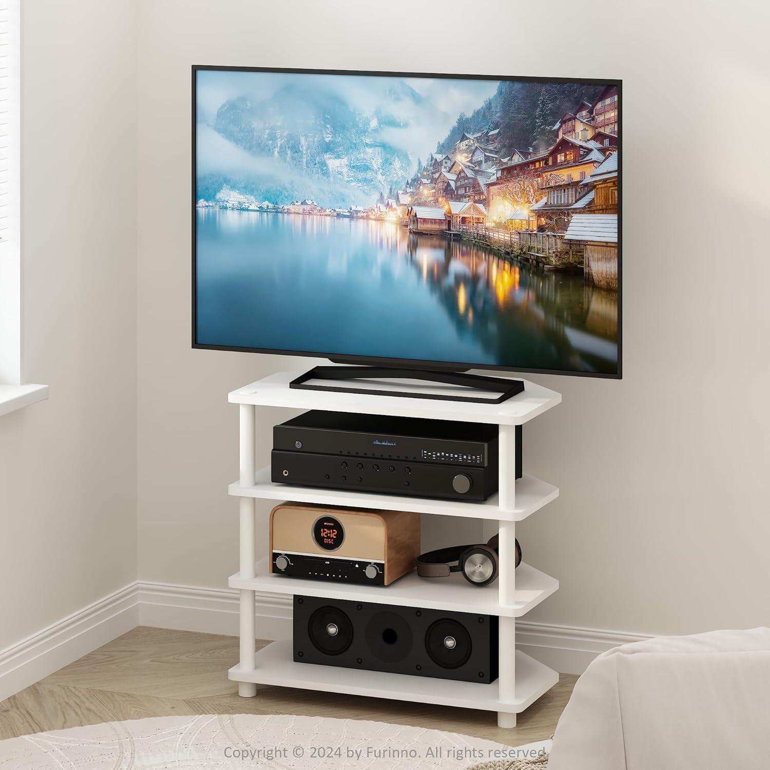 Our Take on the Furinno ECON 4-Tier TV Stand: Compact & practical