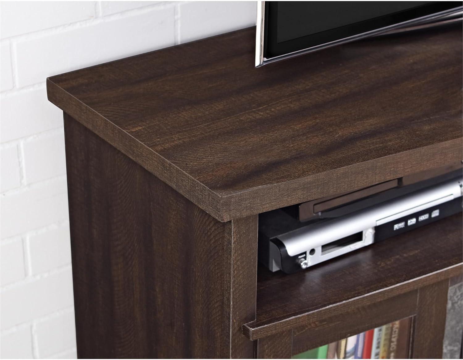 How We Transformed Our Living Room with Ameriwood's Fireplace Console