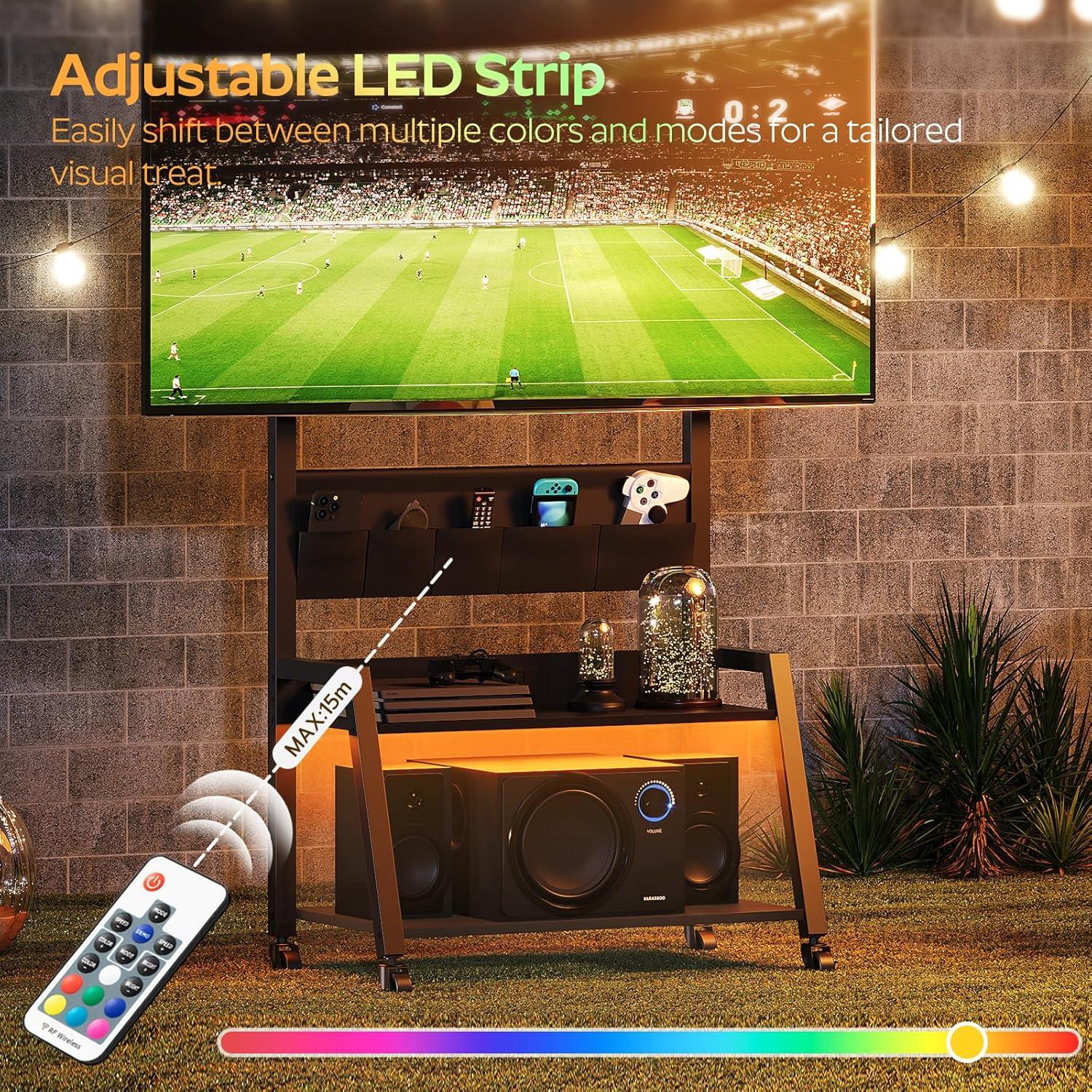 Rolling TV Stand Review: Our Take on Style, Storage & Mobility