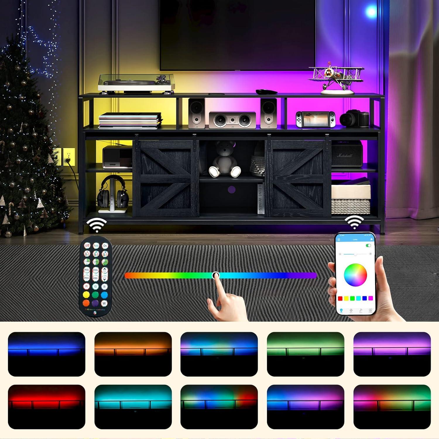 Why We Love This Mid ‌Century Modern TV Stand with ⁣LED & Charging⁤ Hub