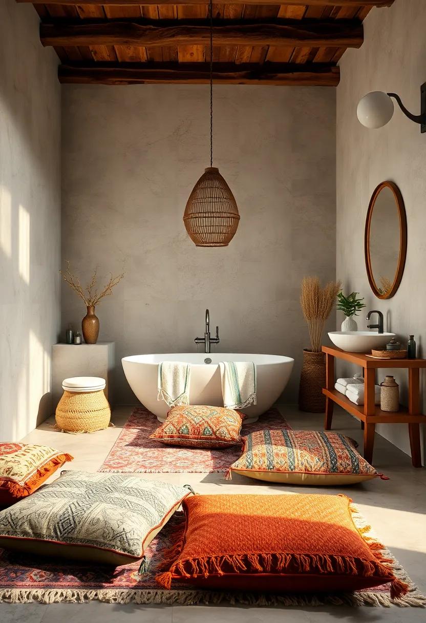 Layered Textiles: Combine patterned rugs, soft throws, and various textures to add depth and comfort, transforming the space into a cozy retreat