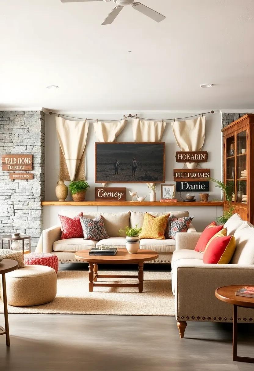 Statement Pieces: Invest in an oversized vintage sign that commands attention, serving as a conversation starter in spacious rooms