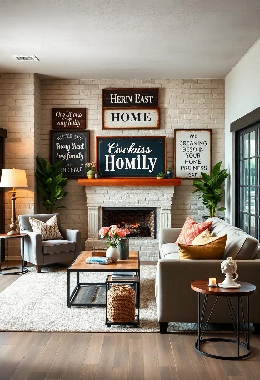 Timeless Quotes: select signs with timeless quotes about home and family to create a heartwarming atmosphere where memories are made