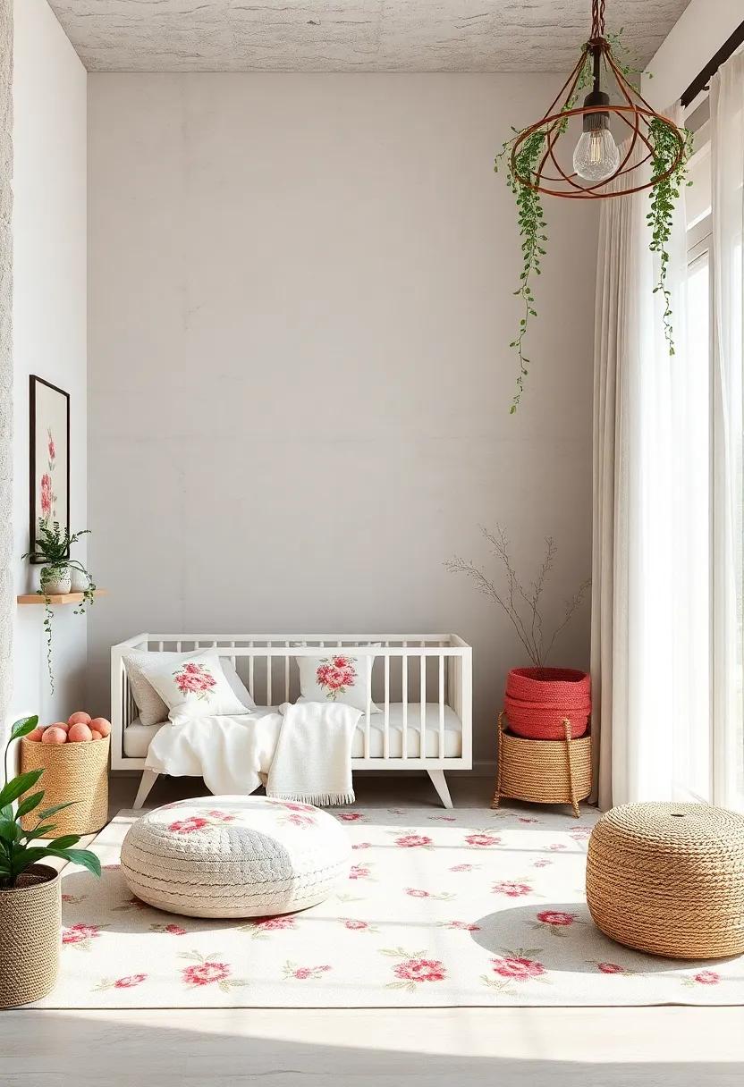 Flower Embroidered textiles: Introduce soft fabrics adorned with delicate floral embroidery on cushions, curtains, ⁣and bedding for a touch of​ elegance