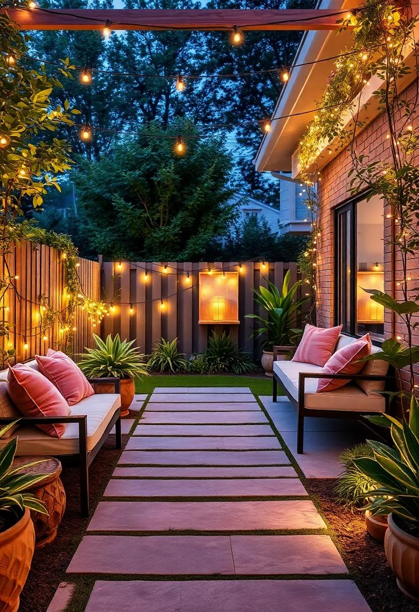 Fanciful ⁣Fairy Lights: Illuminate ⁣your pathways with charming fairy lights entwined along fences‍ or nestled in greenery for enchanting evening strolls