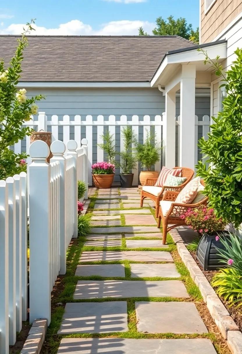 White Picket Fences:⁢ Evoke classic Americana with a timeless‌ white picket ​fence that beautifully outlines floral‌ beds and vegetable gardens