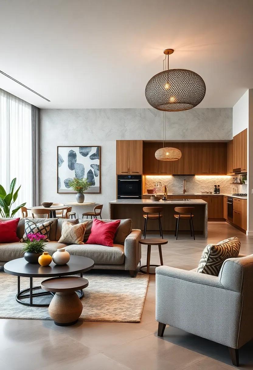Global Inspirations: With decor reflecting various cultures,statement lighting made⁤ from ⁣unique materials acts as conversation starters,seamlessly blending ⁢diverse influences in the open concept design