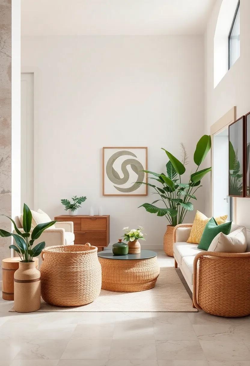 Nature-Inspired Wall Art: Hang oversized pieces that feature green landscapes or botanical themes to bring a sense of serenity to your walls