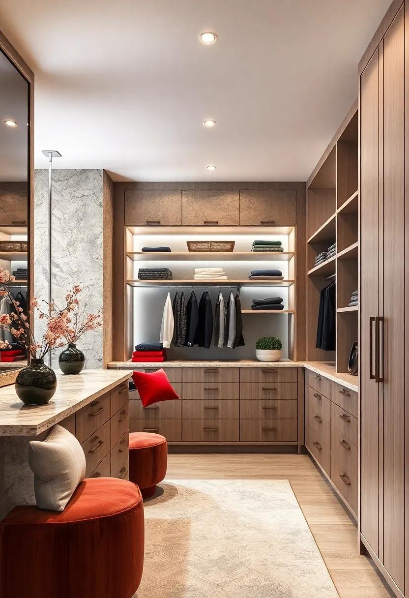 Artisan Craftsmanship: Handcrafted cabinets and bespoke features⁣ showcase an artisanal approach to ⁣luxury, making each piece‌ in the closet a work of art