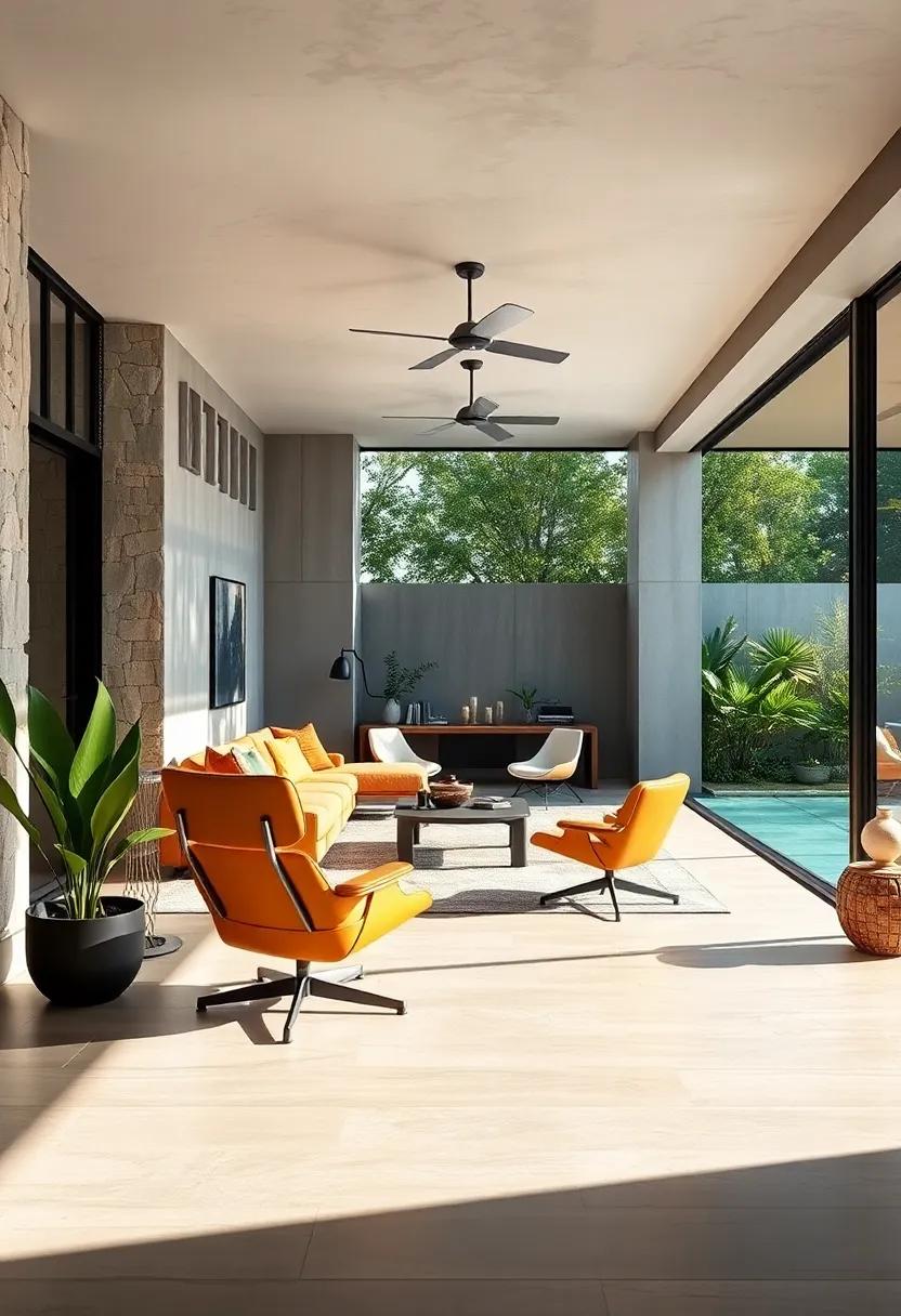 Classic Contrast: A modern twist on tradition,featuring sleek black Eames chairs against pastel blue walls,creating a sophisticated yet laid-back atmosphere