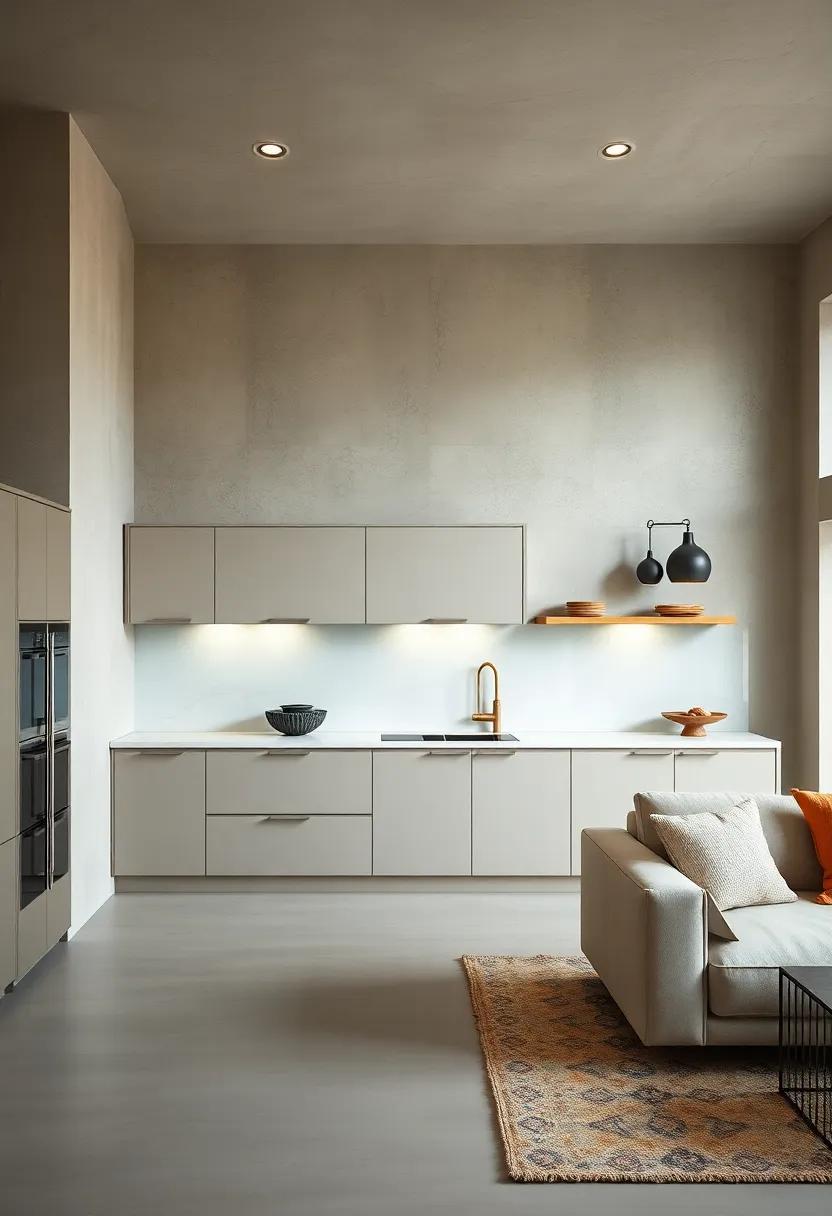 Floating Cabinets: install floating cabinetry to create the illusion of more space while keeping essential items within reach