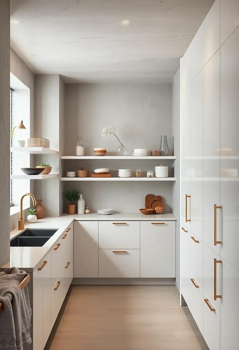 Minimalist Pantry: Design a clean,organized pantry with clear containers,ensuring easy access while maintaining a polished look