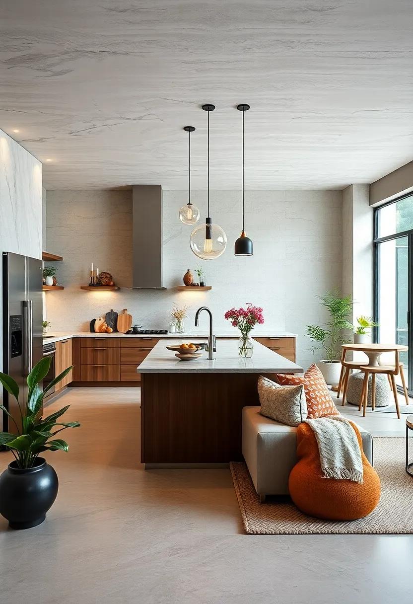 Open Layouts: Foster a sense of openness by adopting an open-concept layout that connects the kitchen with living spaces for a unified feel