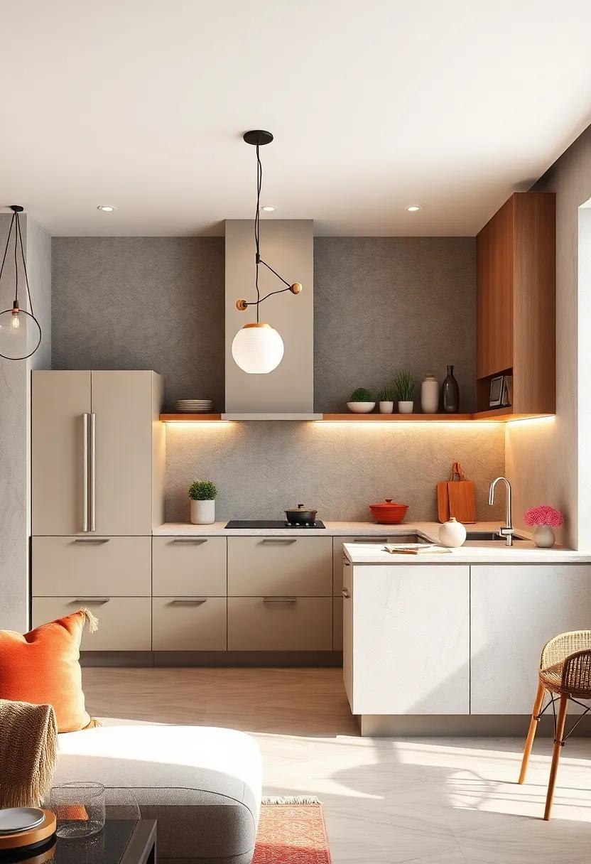 Play with Geometry: Implement geometric shapes in your kitchen design,through tiles or furniture,for a modern,edgy feel