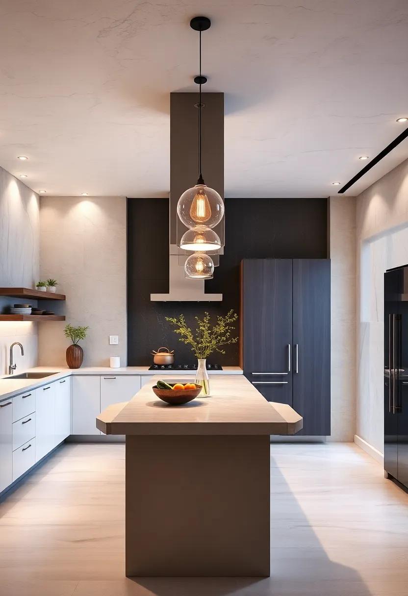Streamlined Lighting: Choose pendant lights with simple designs to illuminate your space without overpowering the minimalist vibe