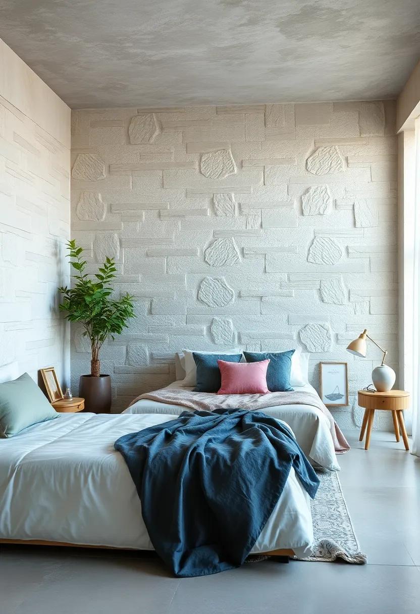Cool stone Grey: Light ‌stone greys can mimic⁢ natural stone ⁢textures, adding a touch of elegance and simplicity​ to your bedroom ⁣design