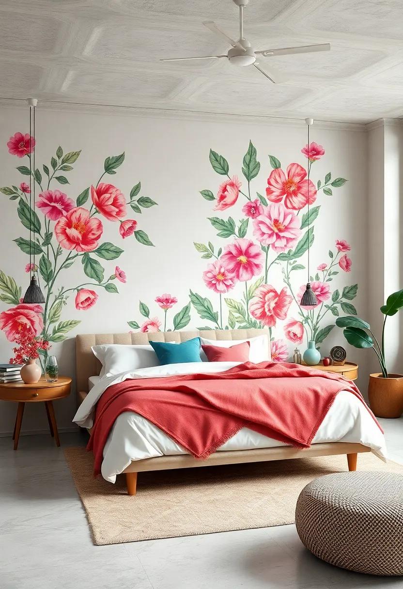 Vibrant Floral Prints: ⁢Add a splash of life with floral wallpaper‍ or⁤ stenciling for a bright, ​fresh aesthetic that celebrates ‌nature's beauty