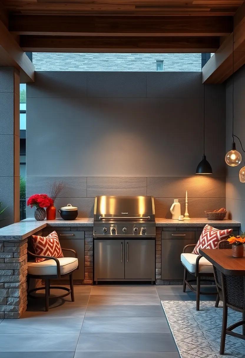 Built-In Grill Station: A dedicated grill station is essential for ‌outdoor chefs;⁣ opt⁤ for a high-quality built-in grill ‌that complements ‍your overall kitchen design