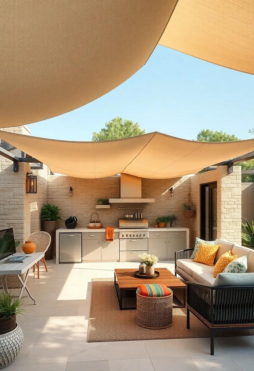 Canvas⁤ Canopy for Versatility: Use ‍adjustable ⁤canvas canopies to provide​ shade when needed⁢ or to keep your kitchen area dry during‌ unexpected rain ‌showers