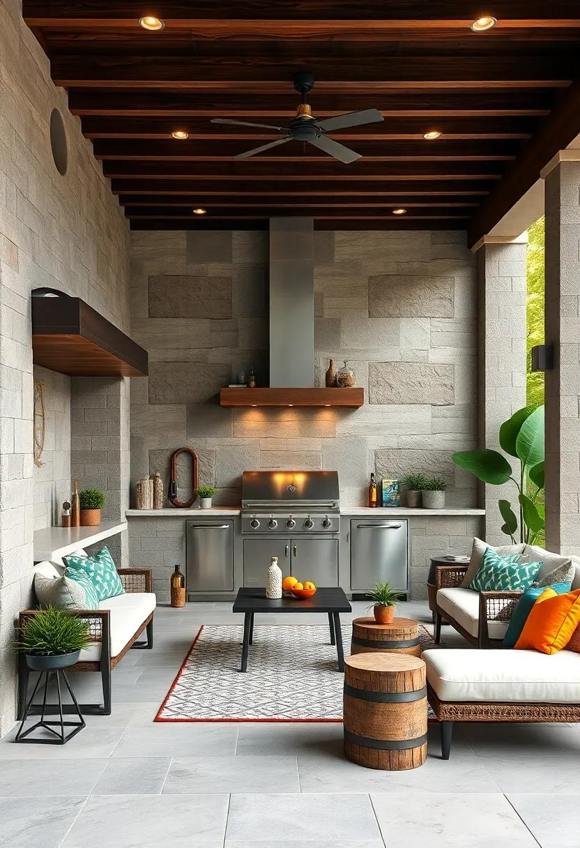 eco-Friendly Design ⁣Elements: Implement⁢ sustainable materials and ‌energy-efficient appliances to create an environmentally ⁢conscious outdoor kitchen