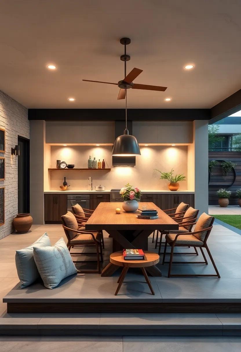 Elevated Dining Experience: Try‍ a ‍raised dining ⁤table for a unique twist-a casual dining area that ​can double as a serving buffet during ‍gatherings