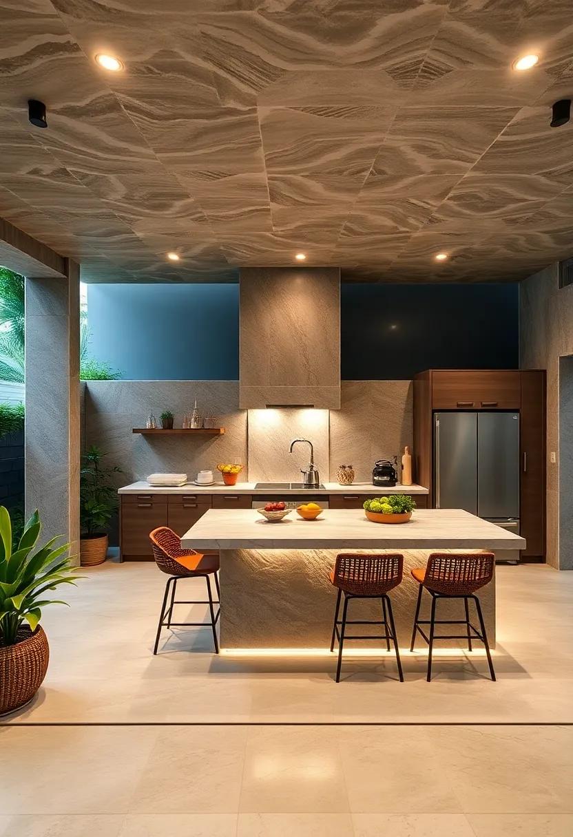 Multi-Functional Kitchen Island: Consider an island that serves as both a cooking⁤ area and ⁣a dining ⁤spot, complete with bar stools⁢ and ample prep space for entertaining friends