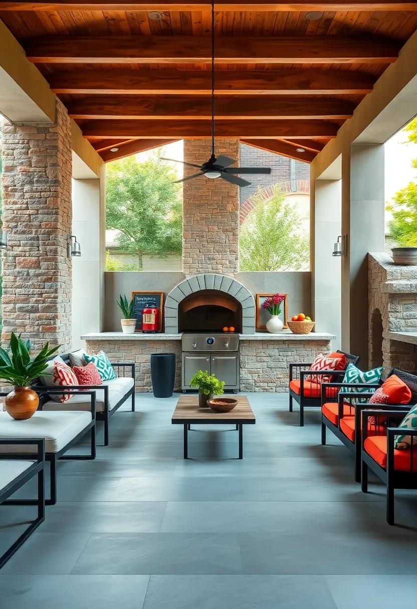 Incorporate a Pizza Oven: Bring the joy of cooking authentic pizzas to your yard with a dedicated outdoor pizza oven