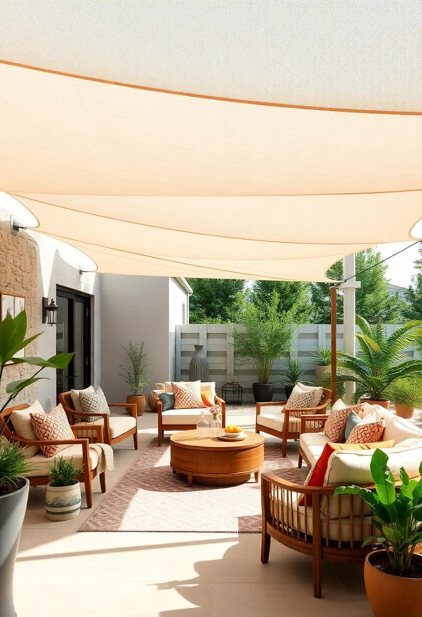 Layer‍ Up: ‍Use multiple overlapping sails⁣ in varying sizes and ​colors for a dynamic,textured look that creates a ​cozy atmosphere