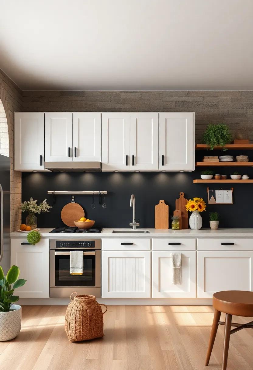 Chalkboard Wall: ‌add a chalkboard section for notes⁢ and recipes, ​combining functionality with a rustic touch