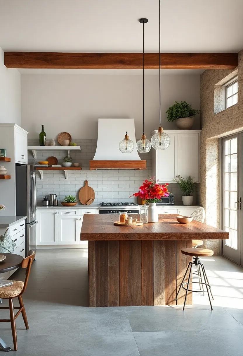 Reclaimed​ Wood island: Transform your kitchen center with a reclaimed wood island that adds a warm, rustic touch