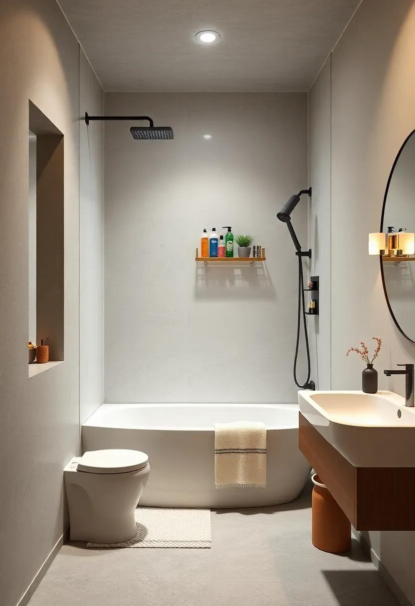 Shower Caddies:‌ Use an adjustable‍ shower caddy that can fit right ⁣over the showerhead​ to store shampoos, soaps, and razors without cluttering the tub