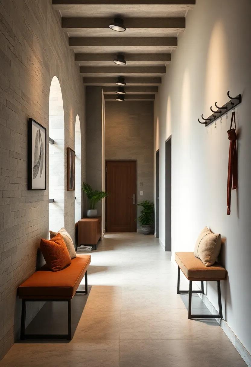 Bench with Hooks: A bench that features overhead hooks keeps your ‍belongings organized while ‍providing a handy ​place to sit and put on shoes