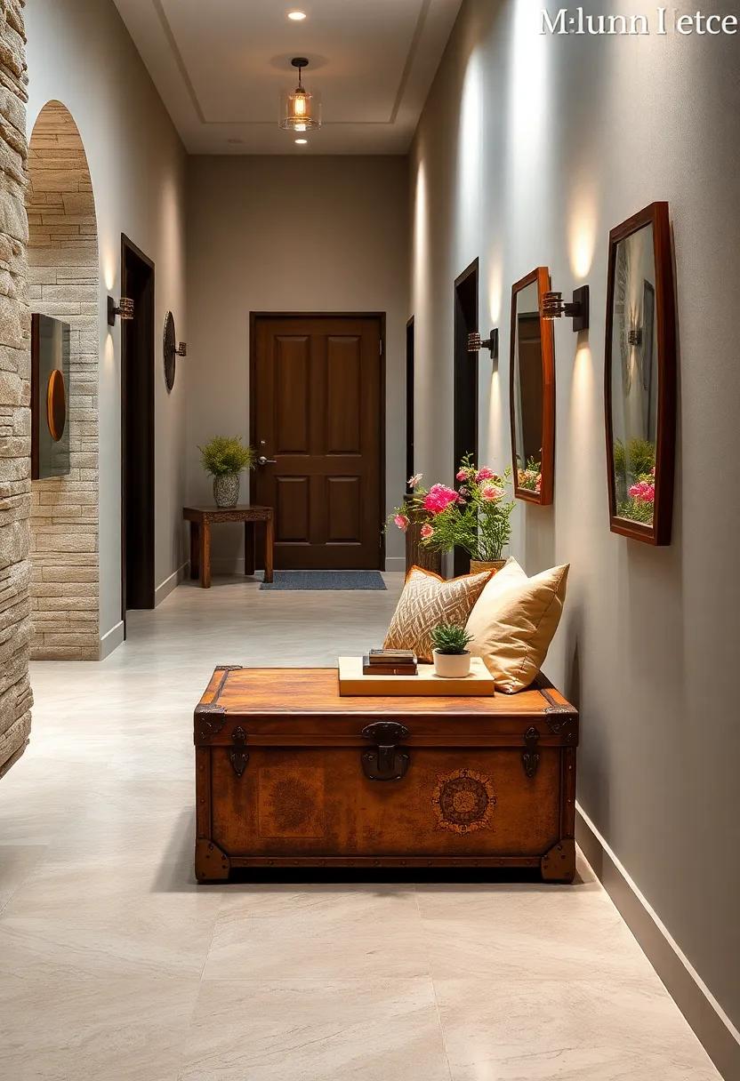 Vintage Trunk: ​Use a vintage⁢ trunk as a charming seating option and storage unit, providing a nostalgic touch to your‌ entryway