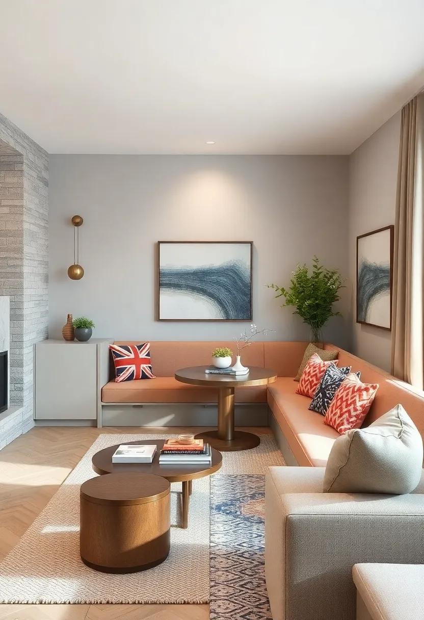 Use Nooks Creatively: ⁢Turn‌ a cozy corner into a small ​dining nook with a built-in bench, making use of every available area ⁤in your living room