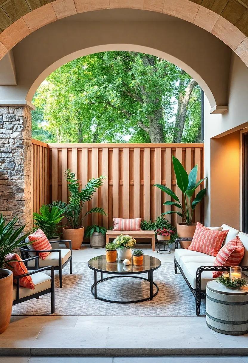 arched Top Privacy Fences: add elegance to your⁢ boundaries with⁤ arched-top fences that soften the lines and provide height, ‍making your oasis‍ feel both spacious and inviting