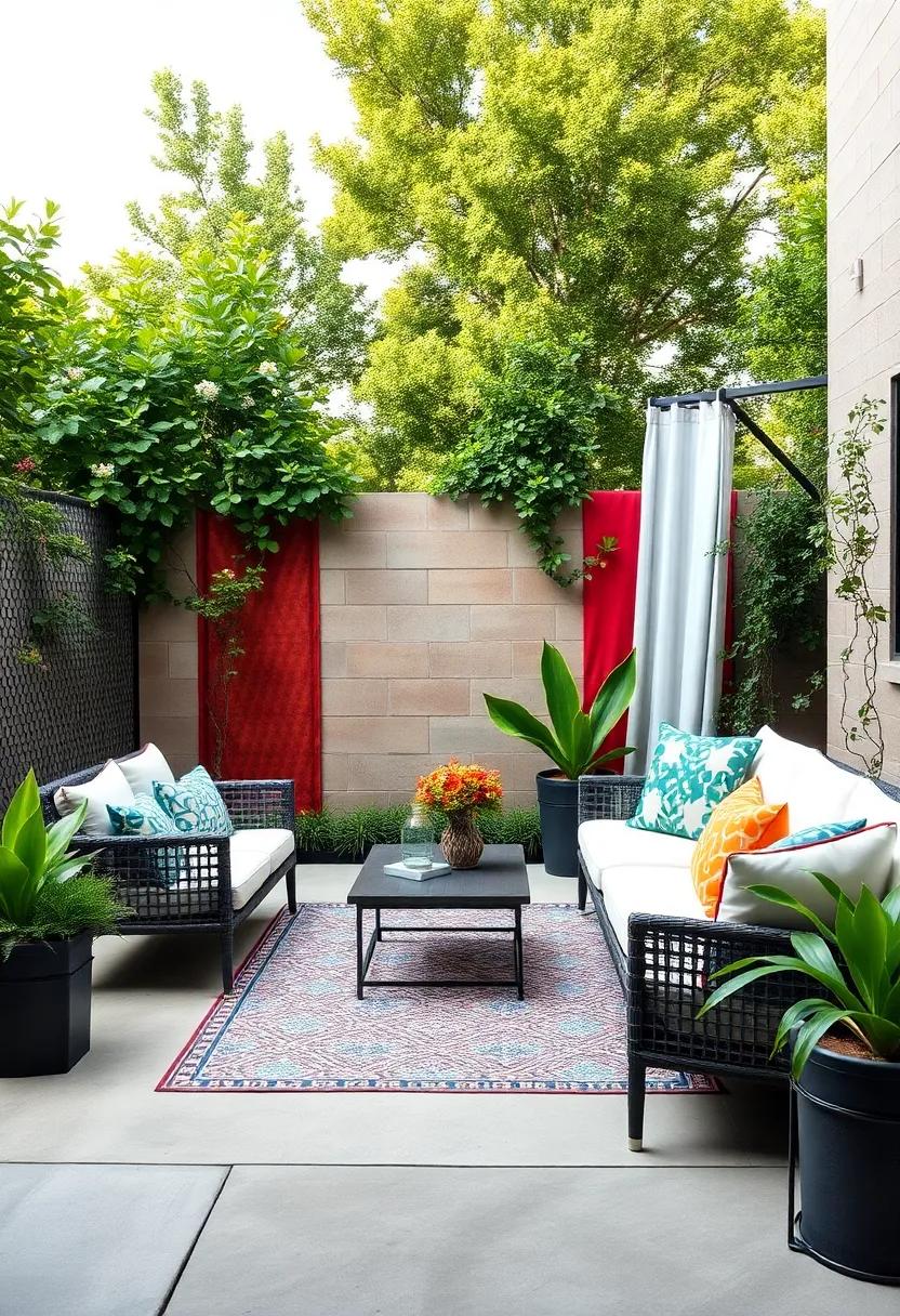 Chain ‍link with Fabric: For a cost-effective alternative,use tall chain-link fencing ‍draped with vibrant fabric ⁤for privacy‌ while adding‍ a dash of color and ⁢personality to your ⁣oasis