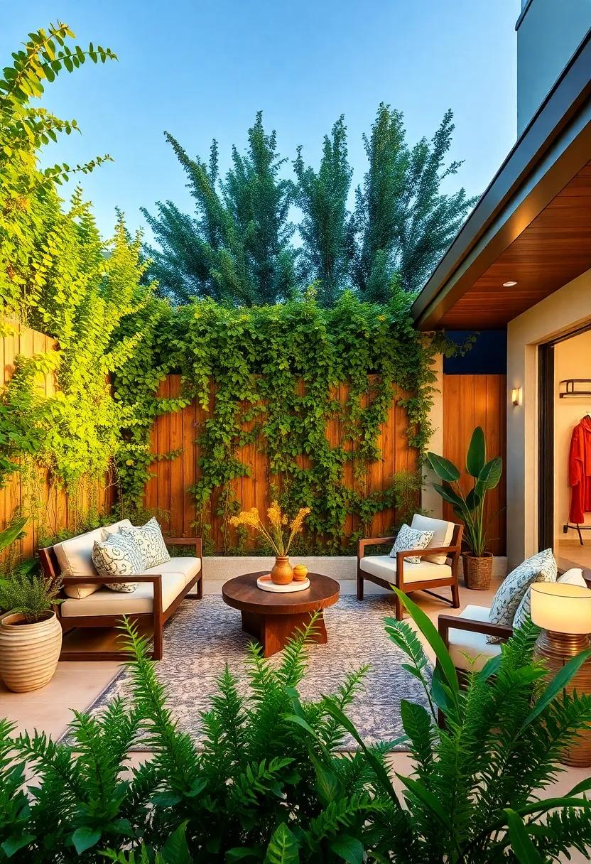 Lush Greenery Screens:⁢ Transform your ⁤space with living fences made of climbing vines or⁣ tall‍ hedges, creating ⁣a vibrant and ever-changing⁢ backdrop that ‍enhances your backyard ​sanctuary