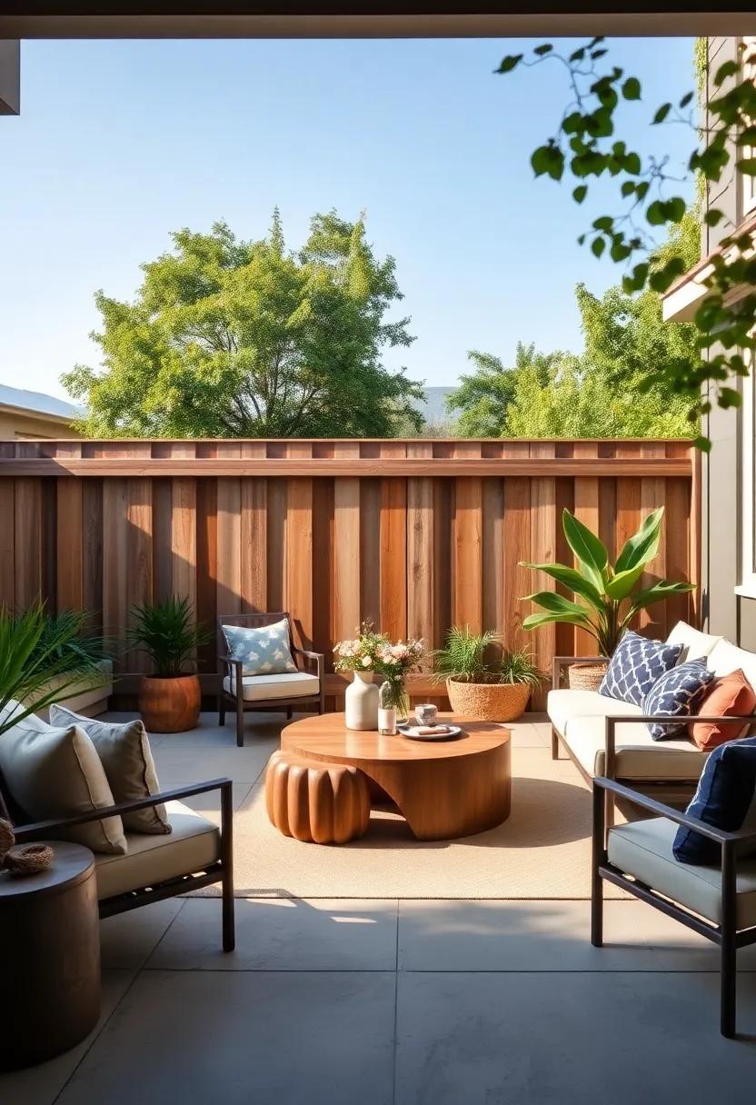 Rustic Ranch Fencing: Emanate country charm with​ tall ranch-style fencing ​that offers a warm, welcoming feel while ensuring your backyard remains an intimate escape