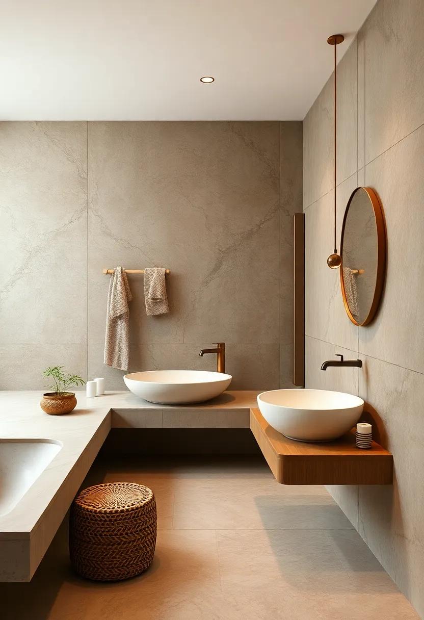 Unique Sinks: Explore ‍vessel sinks in warm tones or unique shapes⁣ that serve as both a functional and artistic statement