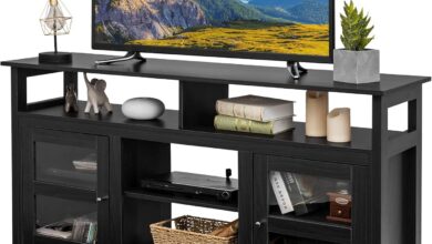 How We Transformed Our Living Room with the Tangkula TV Stand
