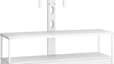 How We Organized Our Space with the HOMEKOKO 43″ TV Stand