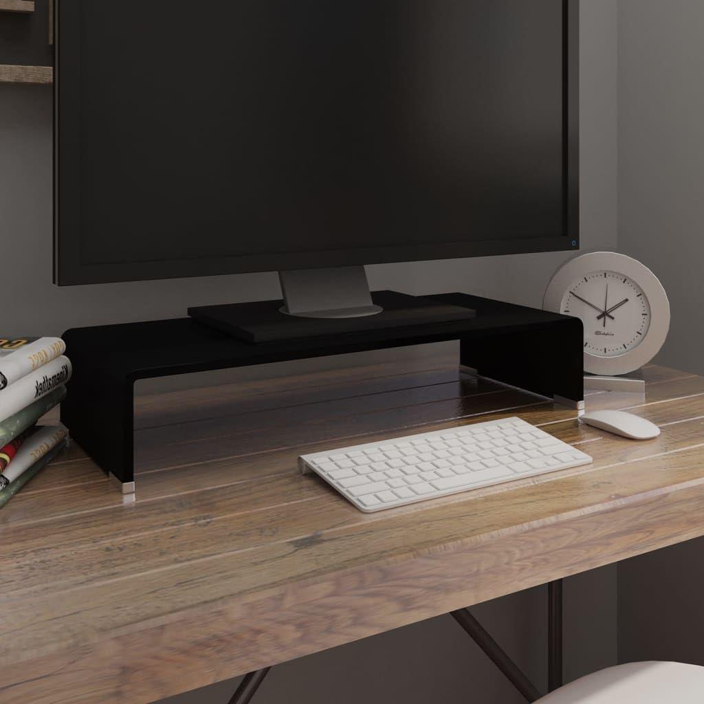 Elevate Our Space: Reviewing the Sleek Black Tempered Glass TV Stand