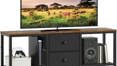 Our Honest Take on the Rustic Brown TV Stand for 55″ Screens
