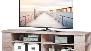 Our Honest Take on the KOTEK Wooden TV Stand for Spacious Storage