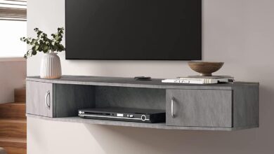Our Honest Take on the FITUEYES Floating TV Stand Storage Solution