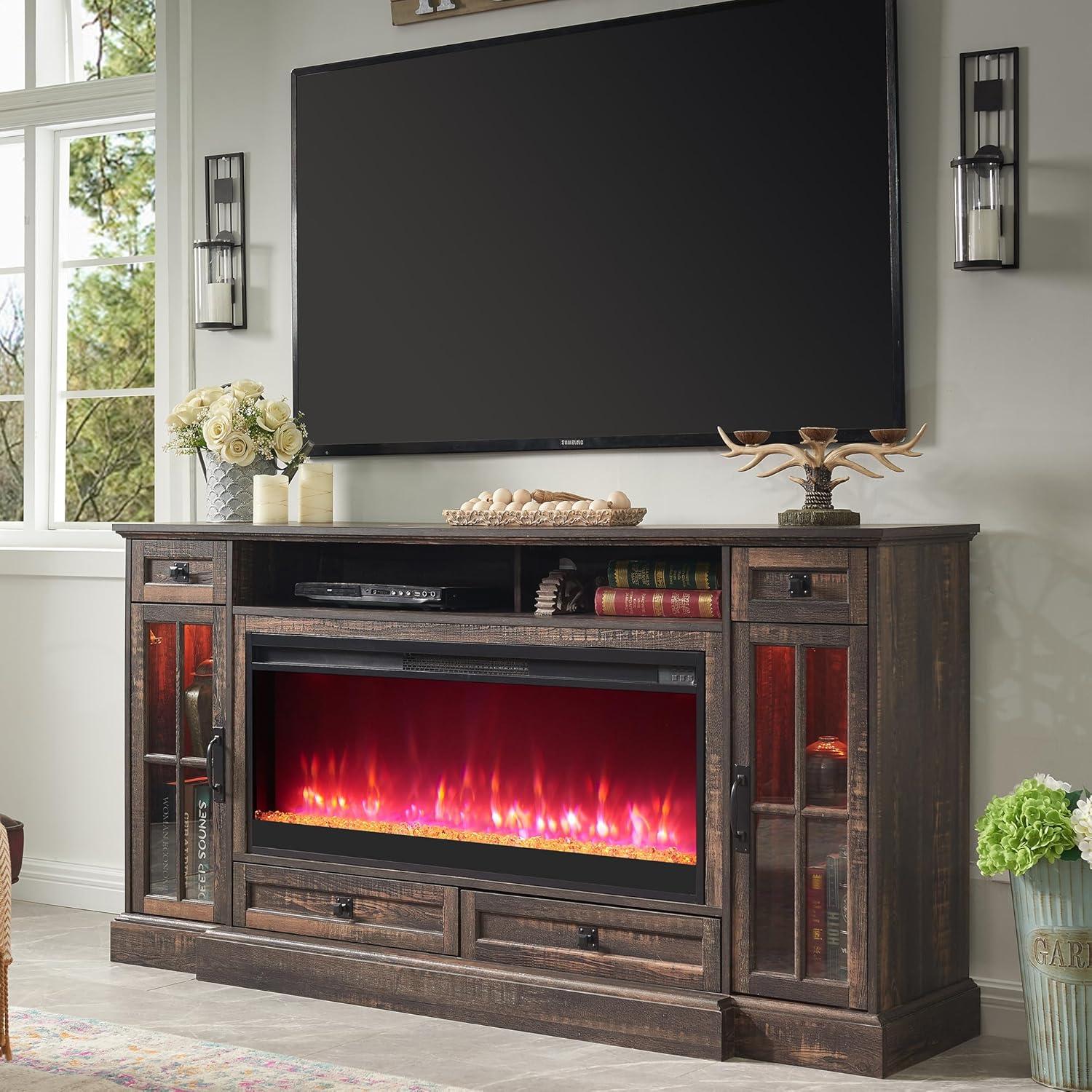 Our Take on the OKD Fireplace TV Stand: Style, Heat & Storage Combined