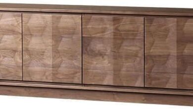 How We Found Stylish Storage in This Walnut TV Console Unit