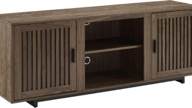 Our Take on the Crosley Silas TV Stand: Stylish Storage for 65″+ TVs