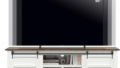 Why We Love Our 66″ Farmhouse TV Stand for Big Screens